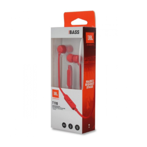 JBL TUNE 110 EARPHONES RED
