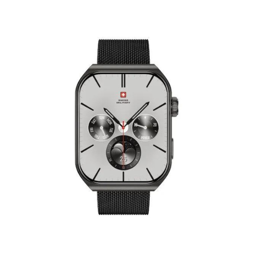 Swiss Military ALPS Curved Glass Smart Watch with 1.96" Display