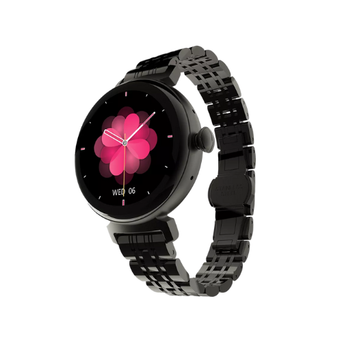 HI Future Aura 1.04’ AMOLED Display Smart Watch Black - Image 3