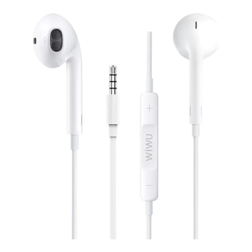 WIWU Earbuds AUX White - Image 3