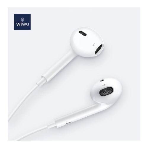 WIWU Earbuds AUX White - Image 2