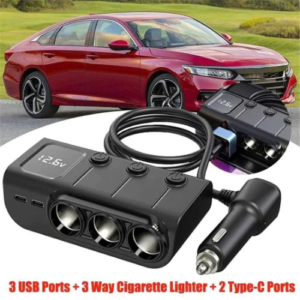 EARLDOM 120W Fast In Car Charger Splitter CS4