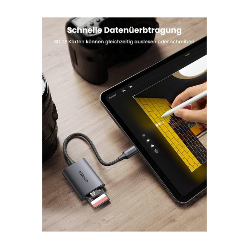 UGREEN 2 IN 1, USB C TO SD / TF Card Reader - Image 2