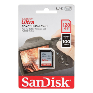 SanDisk Ultra 128GB SDXC Memory Card 100MB/s