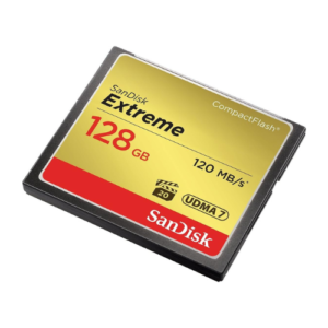 SanDisk Extreme CF 120MB/s, 85MB/s write, UDMA7, 128GB