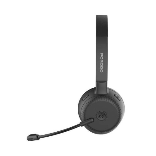 Porodo Office Wireless Headset Type C – Black - Image 3