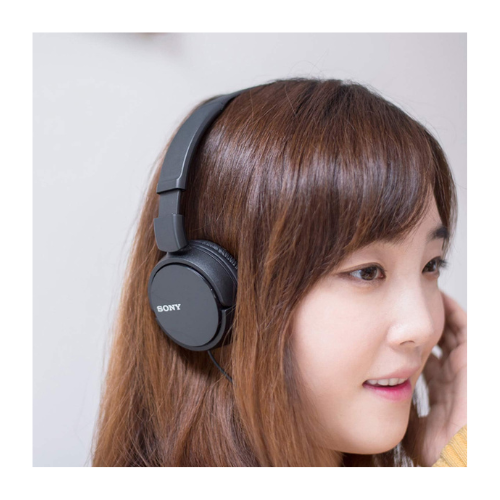 Sony ZX Series Wired On-Ear Headphones, Black MDR-ZX110 - Image 3