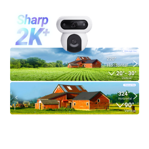 EZVIZ H90 DUAL 2K+ Outdoor Motorized Double Camera 360 Vision Color Night Vision Human Detection Two Way Audio Active Defense - Image 3