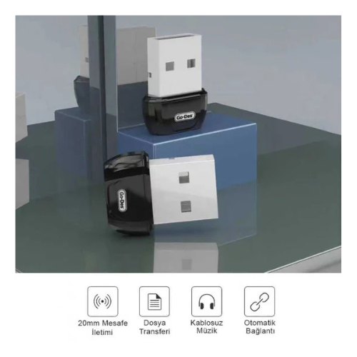 GO-DES USB BT Adapter Plug And Play GD-BT113 - Image 3