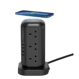 Powerology 12 Socket Multiport Tower Hub Extension PWCUQC013