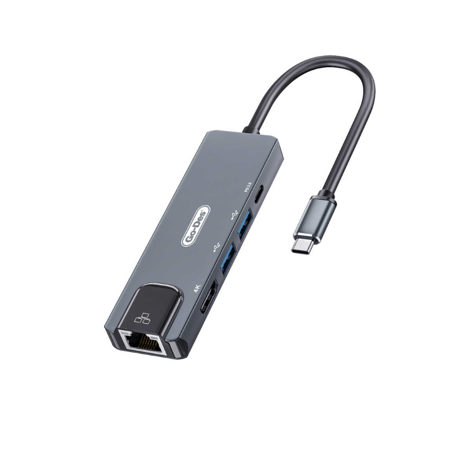 Go Des GD-6829 Type-c to HDTV 5 in 1 Converter Adapter - Image 2