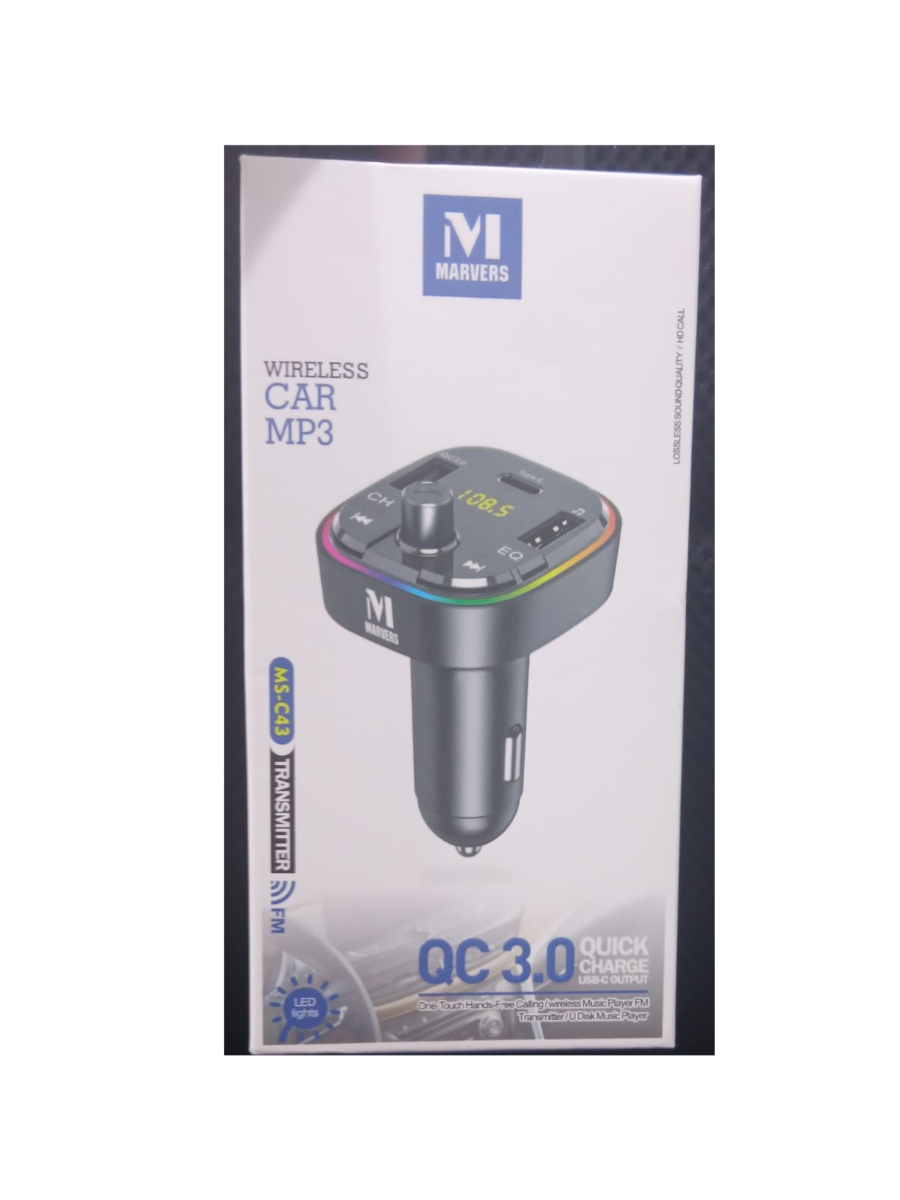 Marvers MS-C43 Car FM Modula Quick Charge