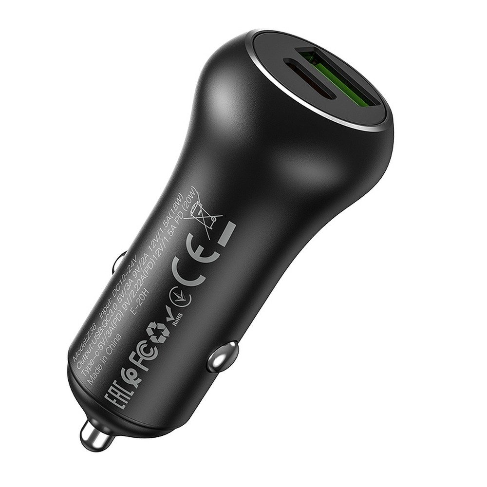 Powero+QC3.0 USB Car Charger