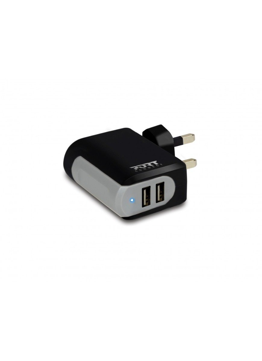 Port Connect 2X USB Charger + USB Type C Cable & Cable Holder - Image 3