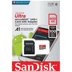 SanDisk Ultra 400GB 100MB/s Micro SDXC Card – Expand Your Mobile Storage Effortlessly