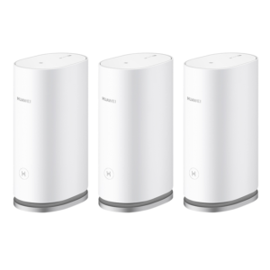 Huawei WiFi Mesh 3 WS8100 Whole Home WiFi 6 System 3 Pack AX3000 One Touch Connect Visualized Wifi Diagnosis Homesec Security Protection Powered by HarmonyOS.