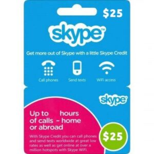 Skype USD Card $25