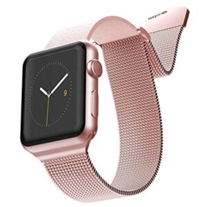 Green Hybrid Mesh Brand Leather Watch Strap