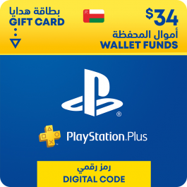 PlayStation Oman Wallet Topup USD 34 Gift Card